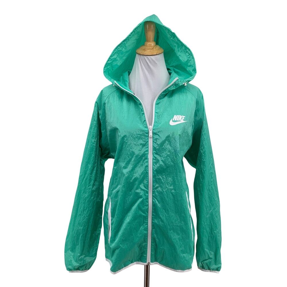 Nike Jacket Womens XL Extra Large Tech Aeroshield Moto Cape Windbreaker Hoodie
